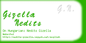 gizella nedits business card